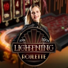 Lightning Roulette online game logo by Evolution on casinok.ca