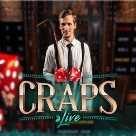 Live Craps slot logo by Evolution at CasinOK